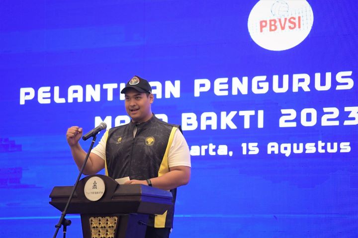 Menpora Dito Ariotedjo menyatakan pemerintah merestui rencana pengajuan Indonesia sebagai tuan rumah Piala Dunia Bola Voli 2025. Foto: Kemenpora