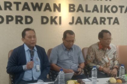 Dirut Food Station, Pamrihadi Wiraryo saat menjadi pembicara, Senin (14/8) siang.(foto Sofian/ipol.id)