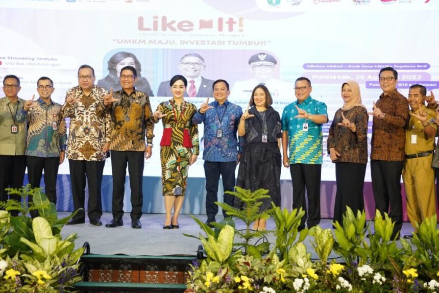 Tampak salah satu kegiatan kegiatan Literasi Keuangan Indonesia Terdepan, LIKE IT #2, bertema UMKM Maju Investasi Tumbuh di Pontianak. Foto: PNM