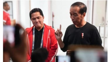 Presiden Joko Widodo dan Ketum PSSI Erick Thohir Sumber : Istimewa