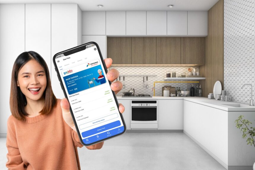 Fitur Gas Point untuk pelanggan rumah tangga dan pelanggan kecil pada aplikasi PGN Mobile. Foto: Dok PGN