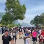 Bentrokan antara aparat gabungan Pulau Rempang, Foto: Instagram, @YLBHI