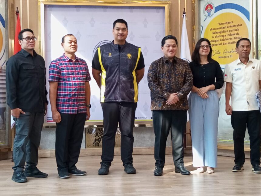 MoU Kemenpora dan PSSI Dukung Pelatnas dan Penyelenggaraan FIFA U-17, Erick Thohir Optimistis Siapkan Transparansi dan Prestasi. Foto/dok/ist