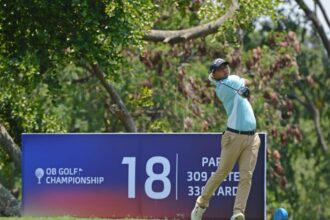 Pegolf Indonesia Naraajie Emerald Ramadhanputra mengawali putaran pertama OB Golf Championship (turnamen Asian Development Tour) dengan hasil yang memuaskan. Foto/Ob golf