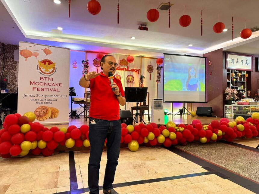 Eros Djarot dalam sambutan acara Mooncake Festival. Foto: Ist.