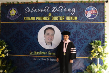 Dr. Mardiman Sane, SH., MH. Foto: Dok UKI