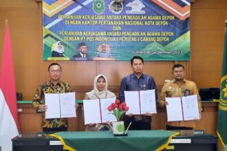 Kepala BPN Kota Depok Indra Gunawan meminta pihak pengembang apartemen untuk segera mengajukan Sertifikat Hak Milik atas Rumah Susun sebagai kewajiban utama. Foto: BPN Kota Depok
