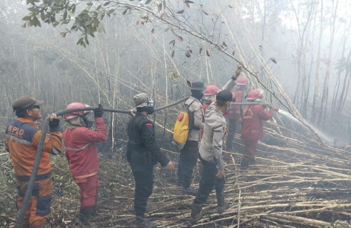 Upaya mengendalikan karhutla di Ogan Komering Ilir, Sumatera Selatan, Foto: dok/BNPB