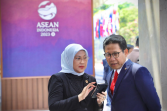 Menteri Ketenagakerjaan, Ida Fauziyah, saat mengikuti pelaksanaan KTT ASEAN. Foto: Setpres