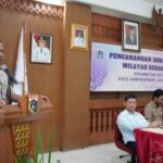 Wali Kota Jakarta Selatan, Munjirin membuka giat Pencanangan Zona Integritas Wilayah Bebas Korupsi di Kantor Kecamatan Setiabudi, Senin (25/9) siang. Foto: Ist