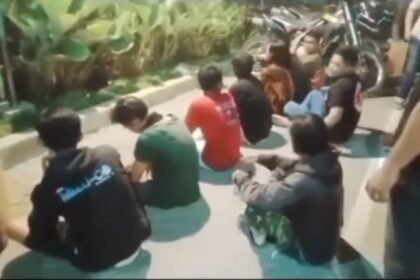 Sejumalah pelaku pungli di Babelan diamankan Polisi foto: Instagram, @kabarnegri (tangkap layar)