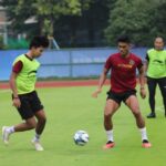 Timnas Indonesia U-24 tengah berlatih guna melakoni babak 16 besar sepak bola Asian Games 2022. Foto: PSSI