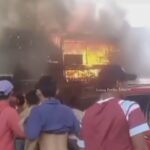Kebakaran di warung makan di roxy, foto: Instagram, @lensaberitajakarta (tangkap layar)