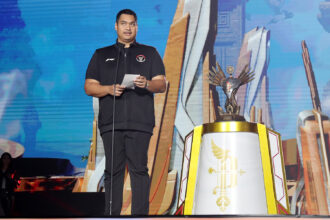 Menteri Pemuda dan Olahraga, Ario Bimo Nandito Ariotedjo menyampaikan gelaran Piala Presiden Esports 2023 membawa dampak positif terhadap potensi anak bangsa di bidang esports, selain itu juga membuka pengembangan ekonomi kreatif melalui game-game esports buatan Indonesia.foto/Megapro