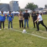 Wakil Walikota Tangerang Sachrudin membuka turnamen sepakbola tarkam Garuda Cup 1 Larangan Utara Kota Tangerang Banten. Foto/ipol