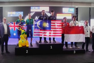 Tim Digital Motorsport Indonesia yang diperkuat dua pembalap, Dafa Nabiel dan Andika Rama, berhasil meraih dua medali perunggu di Ajang Asian Pasifik Motorsport (APMC) 2023, di Sepang, Malaysia, 29 September-1 Oktober 2023. Foto/dok/lpduk