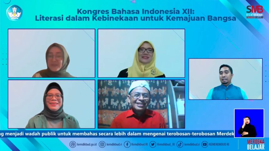 Webinar Silaturahmi Merdeka Belajar (SMB) pada Kamis (5/10/2023). Foto: Dok Biro Kerja Sama dan Hubungan Masyarakat Sekretariat Jenderal Kementerian Pendidikan, Kebudayaan, Riset, dan Teknologi