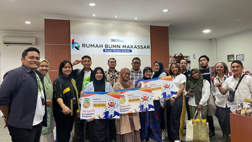 Melaju go digital dalam memasarkan produk, tiga entitas Holding Ultra Mikro BRI, Pegadaian dan PNM membuat program literasi bertajuk ‘SenyuM incubation Program’. Foto: Dok Pegadaian