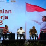 nyak tiga institusi, kementerian dan setingkat kementerian memaparkan kinerja pemerintah sepanjang 2023 pada acara yang digelar di Hotel Indonesia Kempinsky Jakarta pada Selasa (24/10/2023).