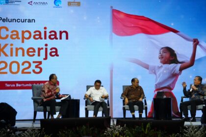 nyak tiga institusi, kementerian dan setingkat kementerian memaparkan kinerja pemerintah sepanjang 2023 pada acara yang digelar di Hotel Indonesia Kempinsky Jakarta pada Selasa (24/10/2023).