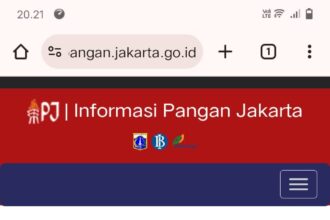 Ilustrasi harga pangan di Jakarta. (Foto website info pangan Jakarta)