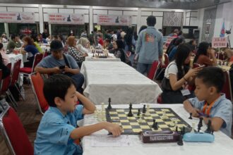 Pecatur Cilik Tengah Bertarung di Turnamen Catur JAPFA Chess Featival 2023. Foto/ipol