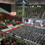 Sebanyak 1.947 lulusan PNJ melakukan wisuda di Balairung UI Depok, Sebanyak 62 persen di antaranya lulus dengan predikat cumlaude.