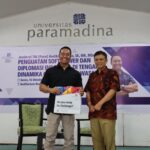 Jenderal TNI (Purn) Andika Perkasa saat memberi pandangannya dalam kuliah umum di Universitas Paramadina.