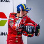 Francesco Bagnaia berhasil menjuarai Pertamina Grand Prix of Indonesia 2023. Foto: Twitter X @peccobagnaia