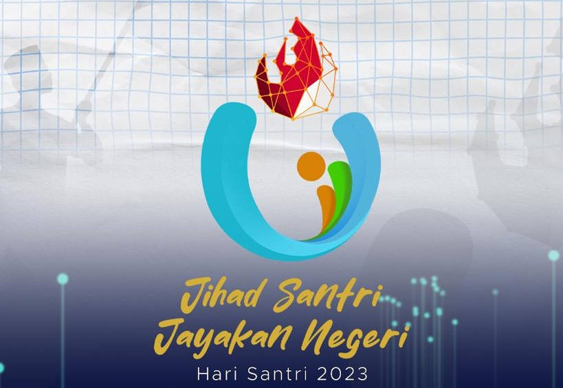 Logo Hari Santri 2023 yang diresmikan kemenag. Foto: Kemenag