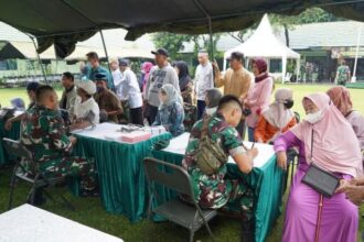 Perayaan HUT TNI ke-78, dimeriahkan dengan sejumlah aksi kepedulian pada masyarakat.(foto dok puspen TNI)