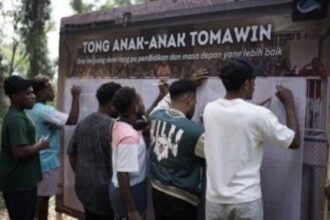 Para peserta BLST yang merupakan penerima beasiswa Tomawin PTFI mengikuti rangkaian kegiatan pelatihan pada 11-14 Oktober 2023 di Bumi Perkemahan Situ Gunung, Desa Pangrango, Sukabumi, Jawa Barat. Foto: Ist