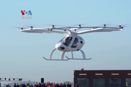 Volocopter dan kendaraan taksi listrik udara pertama.