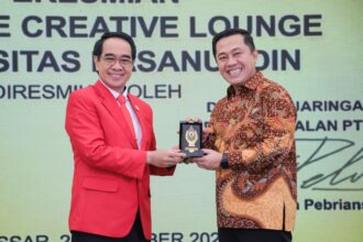 PT Pegadaian bersama Universitas Hasanuddin meresmikan The Gade Creative Lounge di Universitas Hasanuddin Makassar pada Kamis (02/11). Foto/humas Pegadaian