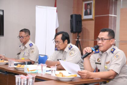 BPN Kota Depok menggelar rapat koordinasi pemantapan program PTSL tahun 2023 di aula kantor Pertanahan setempat Senin, 6 November 2023