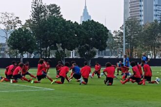 Timnas U-17 tengah berlatih hadapi Ekuador. Foto/pssi