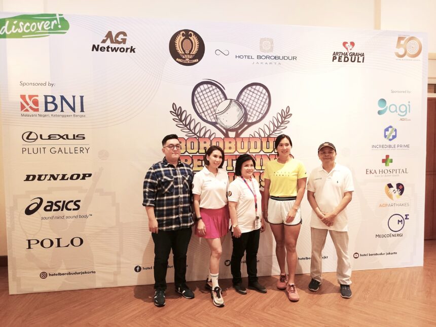 Borobudur Open Tennis Championship 2023 semarak menuju Ulang Tahun Hotel Borobudur Jakarta ke 50. Foto: Istimewa