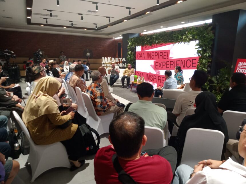 Acara talkshow Jakarta International Coffe Conference (JICC) yang digelar di Sarinah pada Sabtu (18/11). Foto/JCC for ipol