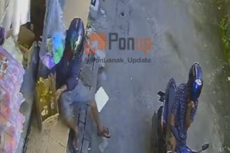 Pelaku warung di Pontianak terekam CCTV. Foto: IG, @pontianak_update (tangkap layar)