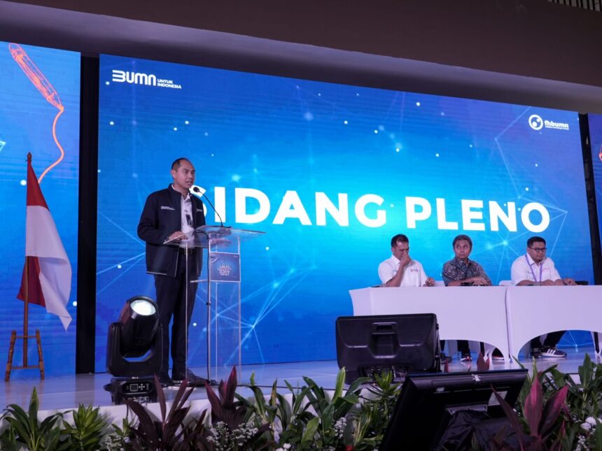 Corporate Secretary PT Bank Rakyat Indonesia (Persero) Tbk Agustya Hendy Bernadi resmi terpilih menjadi Ketua Umum Forum Humas BUMN (FH BUMN) periode 2023 - 2025. Foto: Dok BRI