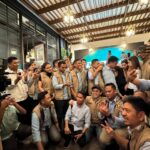 Pengurus Relawan Pengusaha Muda Nasional (REPNAS) Provinsi Sulawesi Selatan saat dikukuhkan di The ICON Cafe & Resto di kawasan CPI Makassar, Sulawesi Selatan (Sulsel). Foto: Ist