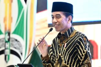 Presiden Jokowi saat menyampaikan pidato disalah satu acara.(foto Instagram)