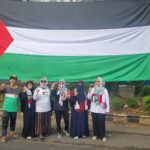 Aksi bela Palestina yang dilakukan oleh Dewan Syariah Kota Surakarta (DSKS) Jawa Tengah berlangsung dengan tertib, aman dan damai. Foto/ist