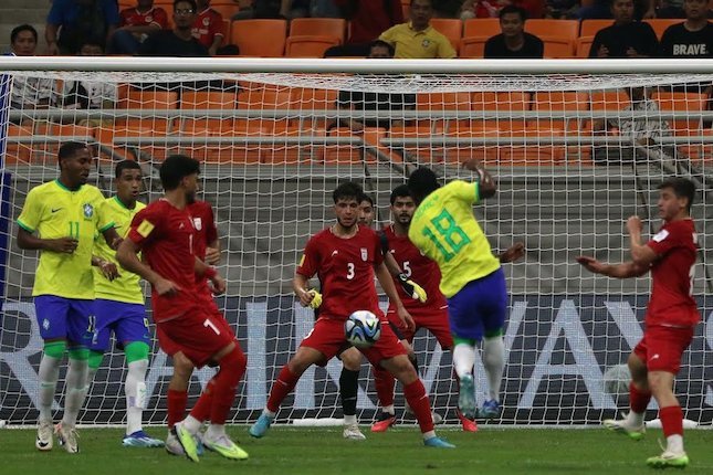 Iran vs Brazil. Foto/pssi