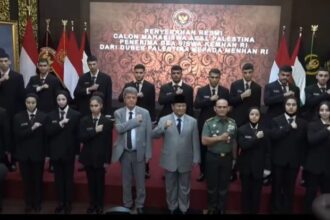 Kementerian Pertahanan Prabowo Subianto sambut baik 22 calon mahasiswa Unhan dari Paletina. Foto: IG, @kemenhanRI (tangkap layar)