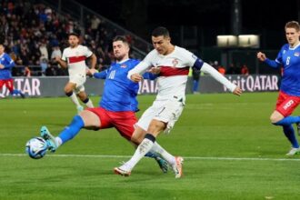 Cristiano Ronaldo bawa Portugal Libas Liechtenstein di Kualifikasi Euro 2024
