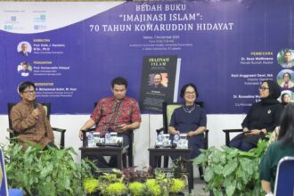 Suasana bedah buku Komaruddin Hidayat di Universitas Paramadina Jakarta.