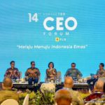 Menkeu Sri Mulyani Kompas100 CEO Forum yang diselenggarakan di Balikpapan, Kalimantan Timur. Foto: Kemenkeu