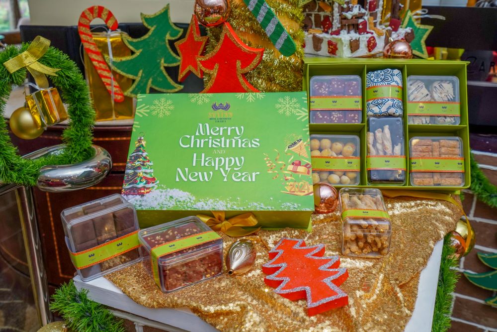 Christmas hampers. (ist./dok. The Sultan Hotel & Residence Jakarta)