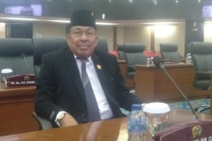 Wakil ketua Komisi C DPRD DKI Jakarta, Rasyidi meminta agar pemprov menjaga ketahanan pangan di Jakarta.(foto Sofian/ipol.id)